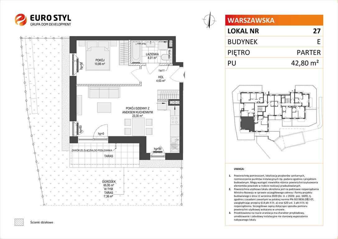 Nowe mieszkanie dwupokojowe OSIEDLE WARSZAWSKA Gdańsk, Warszawska  43m2 Foto 1