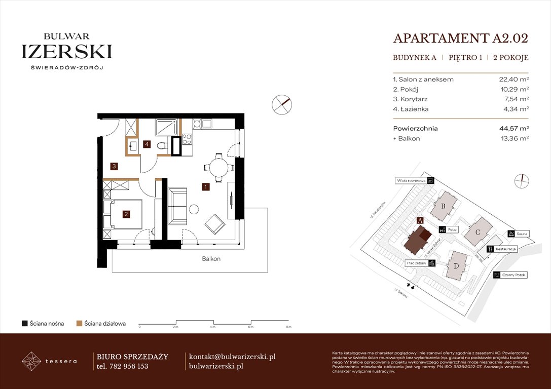 Nowe mieszkanie dwupokojowe BULWAR IZERSKI Świeradów Zdrój, Senatoryjna/Szkolna  45m2 Foto 1