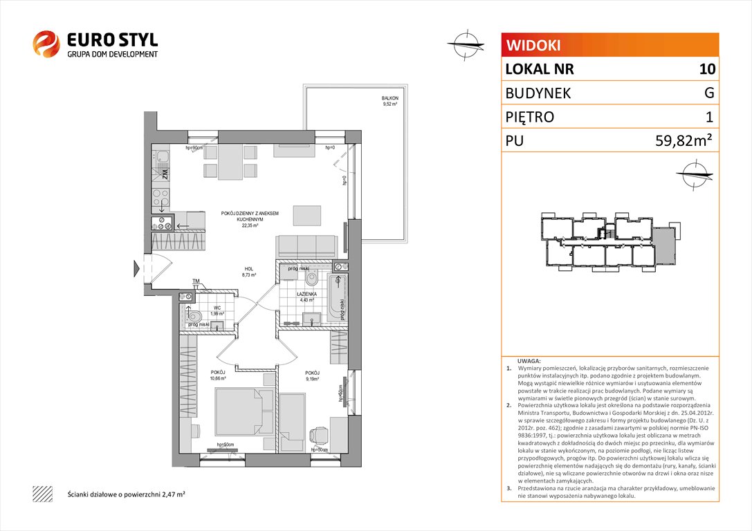 mieszkanie na sprzedaż 60m2 mieszkanie Rumia, Zagórze, Wyżynna