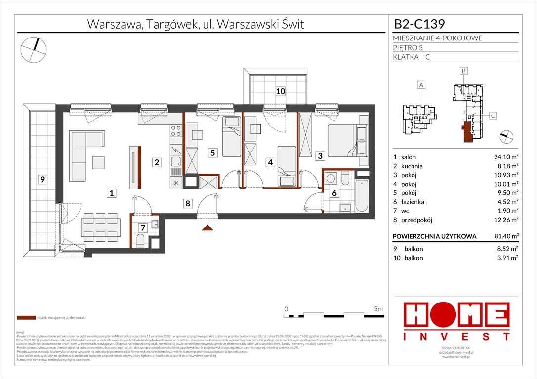 Nowe mieszkanie czteropokojowe  Warszawski Świt Etap IX Warszawa, Targówek, ul. Warszawski Świt 12  81m2 Foto 1
