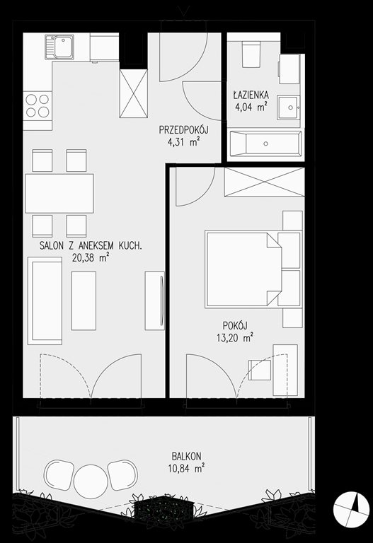 mieszkanie na sprzedaż 42m2 mieszkanie Katowice, Bogucice - Dąbrówka Mała, Wiertnicza 32