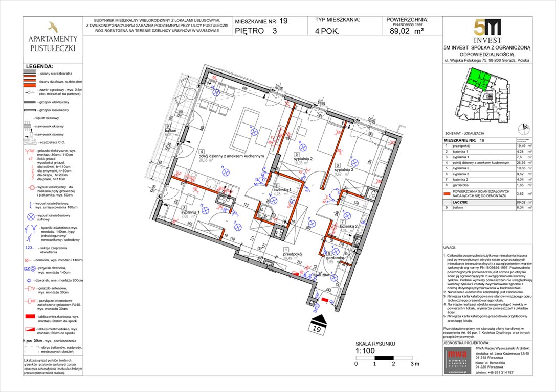 Nowe mieszkanie czteropokojowe  Apartamenty Pustułeczki  Warszawa, Ursynów, Pustułeczki 18D  Foto 1