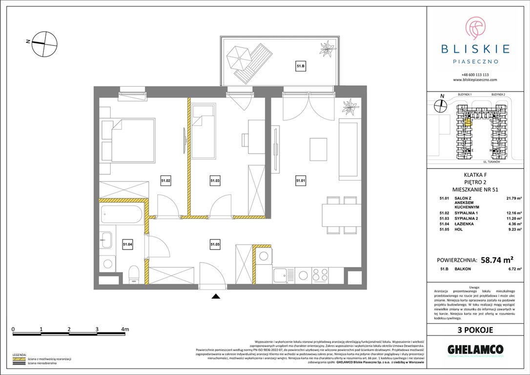 Nowe mieszkanie trzypokojowe Sierakowskiego 1 i 3 Warszawa, Praga - Północ, Sierakowskiego 1-3  60m2 Foto 1