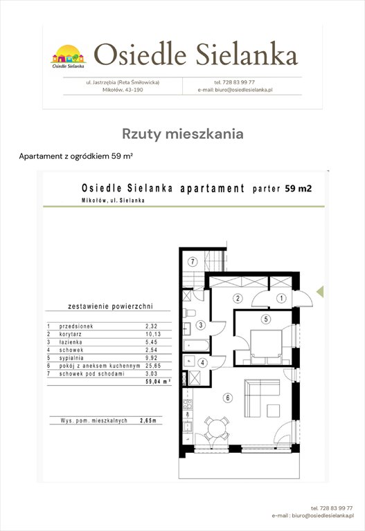 Nowe mieszkanie trzypokojowe Osiedle Sielanka Mikołów, ul. Jastrzębia  71m2 Foto 1