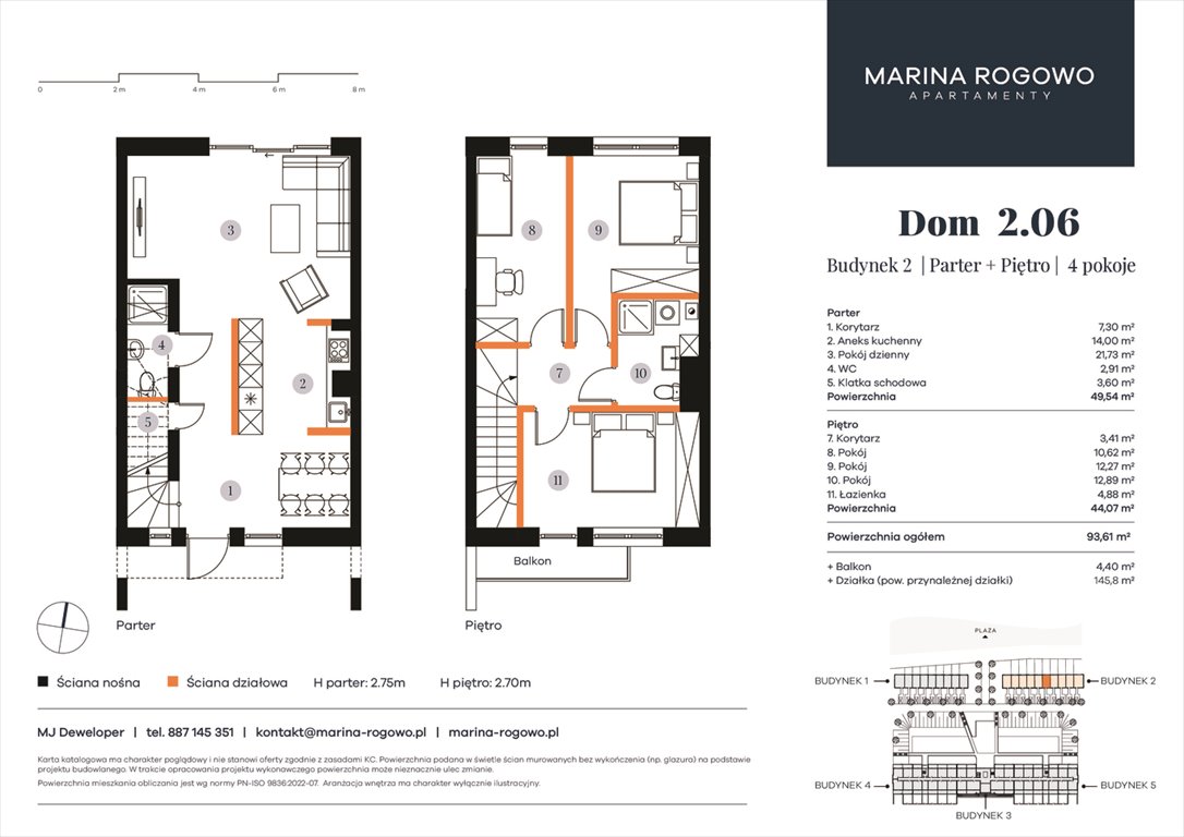 Nowy dom APARTAMENTY MARINA ROGOWO Rogowo, Rogowo 65  94m2 Foto 1