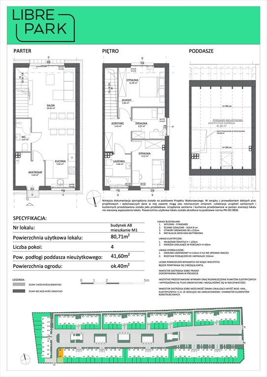 Nowe mieszkanie czteropokojowe  Osiedle Libre Park Dębogórze, Pistacjowa 5  81m2 Foto 1