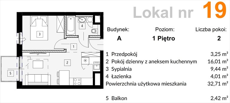 Nowe mieszkanie dwupokojowe OSTRAWSKA 1 Katowice, Ligota, Ostrawska  33m2 Foto 1