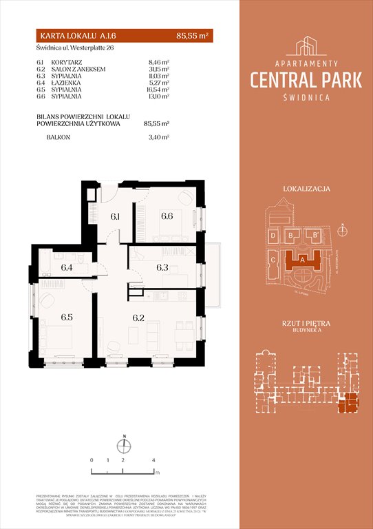 Nowe mieszkanie czteropokojowe  Apartamenty Central Park Świdnica Świdnica, Lipowa 14  86m2 Foto 1