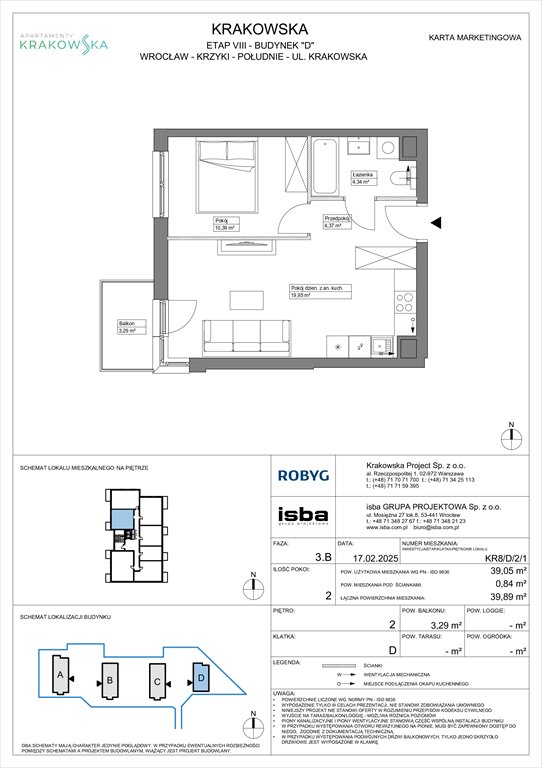 Nowe mieszkanie dwupokojowe Apartamenty Krakowska Wrocław, Krzyki, Krakowska 112  39m2 Foto 1