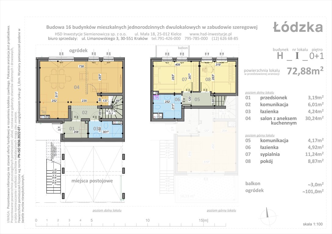 Nowe mieszkanie trzypokojowe Łódzka Kraków, Łódzka  73m2 Foto 1