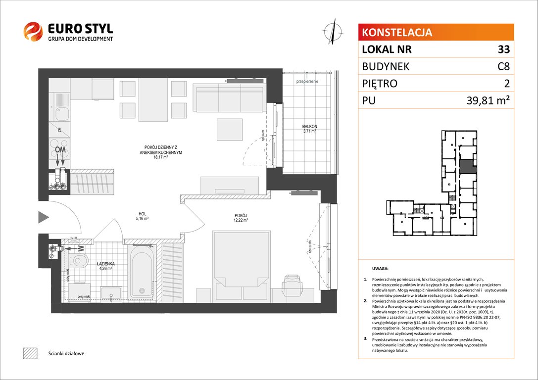 Nowe mieszkanie dwupokojowe KONSTELACJA Gdynia, Pogórze, Paderewskiego  40m2 Foto 1