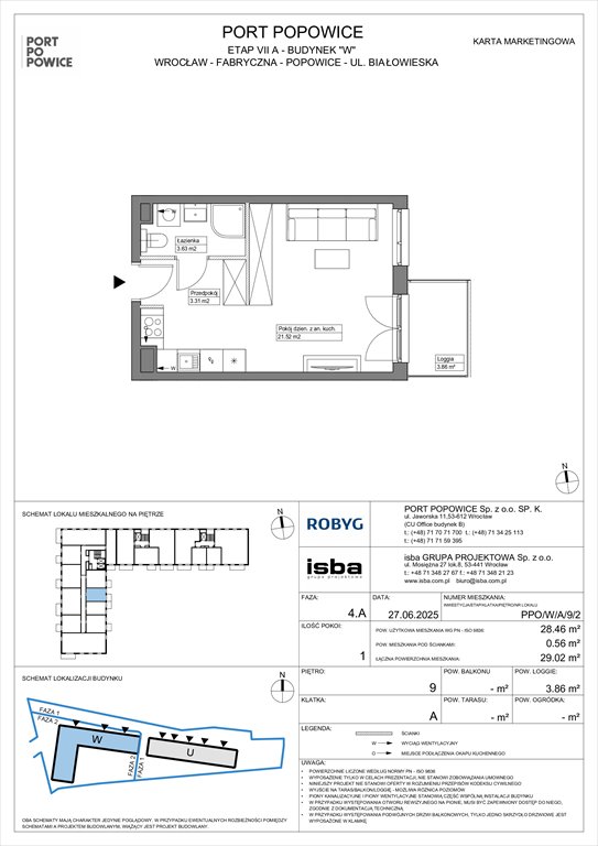 Nowa kawalerka Port Popowice Wrocław, Fabryczna, Białowieska 91a  28m2 Foto 1