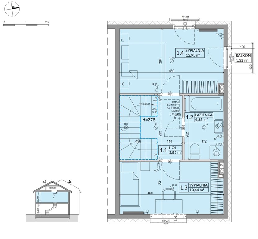 Nowy dom Osiedle Słoneczne Sulejówek, Szklarniowa  68m2 Foto 1