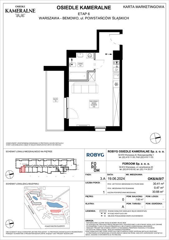 Nowa kawalerka Osiedle Kameralne etap 6 Warszawa, Powstańców Śląskich  30m2 Foto 1