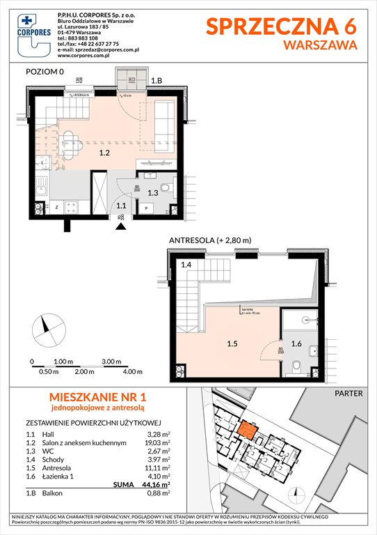 Nowa kawalerka Sprzeczna 6 Warszawa, Praga Północ, Sprzeczna 6  44m2 Foto 1