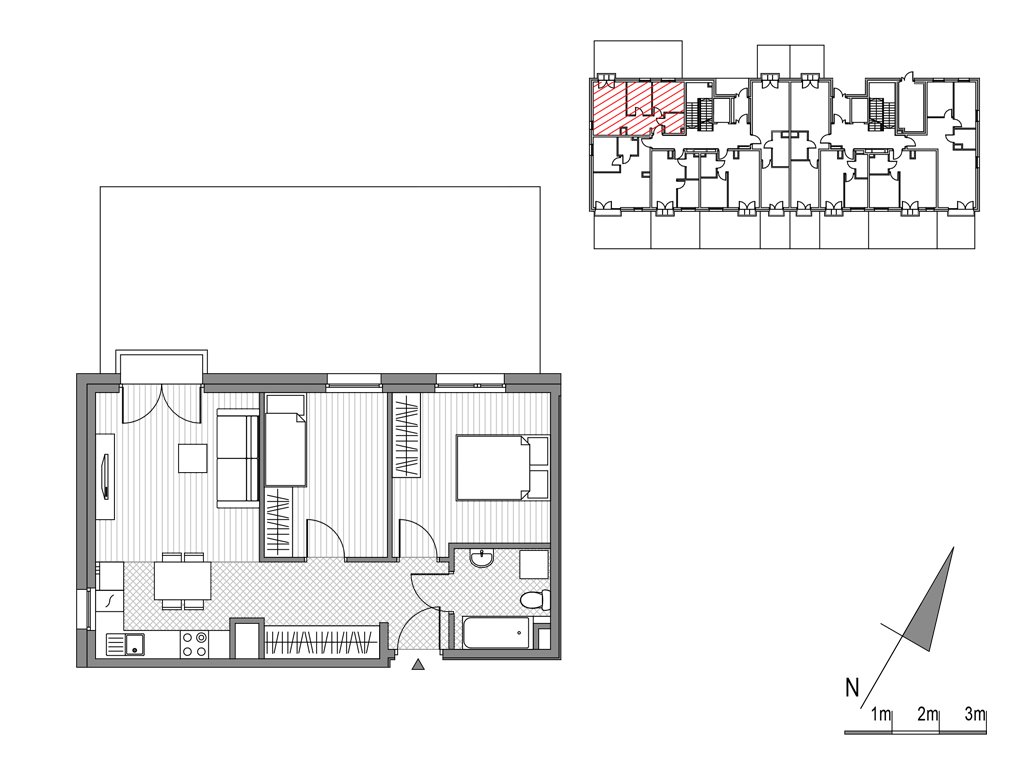 Nowe mieszkanie trzypokojowe Glogera bud F i G Kraków, ul.Glogera 9,11  50m2 Foto 1