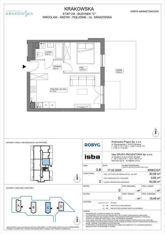 Nowe mieszkanie dwupokojowe Apartamenty Krakowska Wrocław, Krzyki, Krakowska 112  40m2 Foto 1