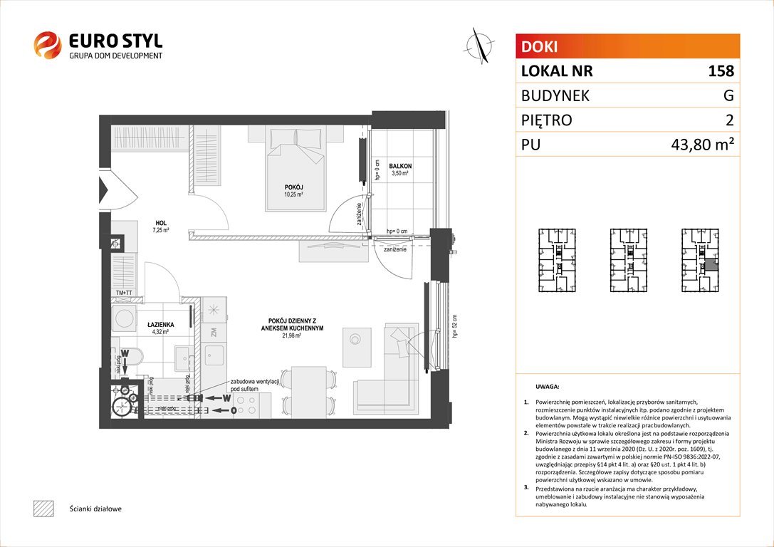 mieszkanie na sprzedaż 44m2 mieszkanie Gdańsk, Śródmieście, ks. Jerzego Popiełuszki/Rybaki Górne