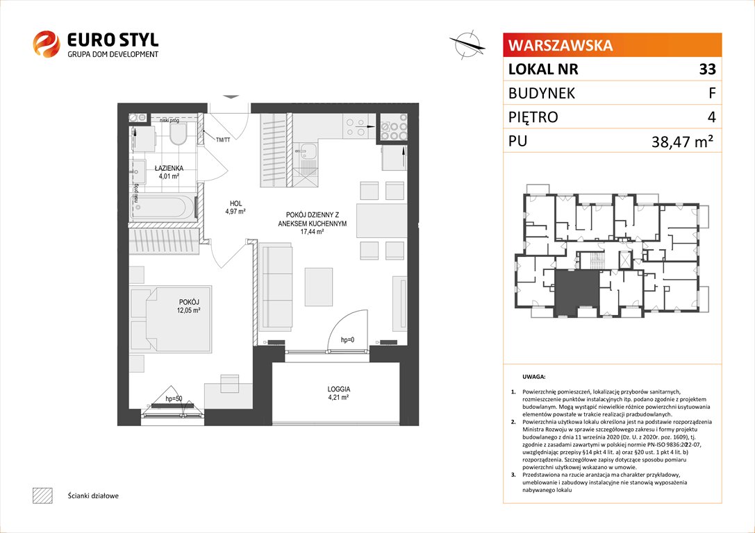 Nowe mieszkanie dwupokojowe OSIEDLE WARSZAWSKA Gdańsk, Warszawska  38m2 Foto 1