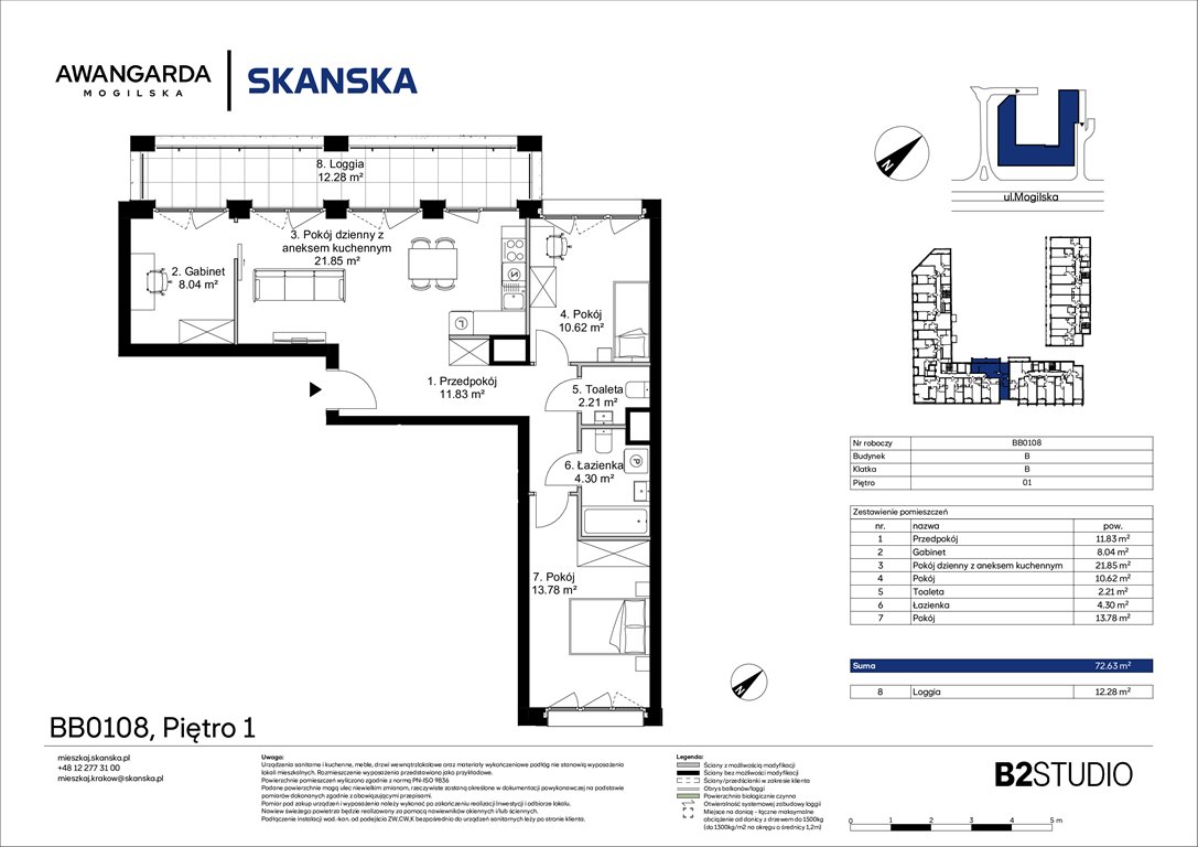 Nowe mieszkanie czteropokojowe  Awangarda Mogilska Kraków, Prądnik Czerwony, Mogilska 126  73m2 Foto 1