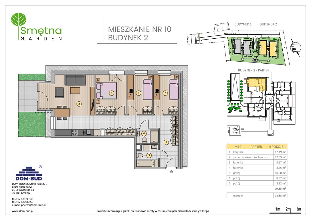 Nowe mieszkanie czteropokojowe  Smętna Garden Kraków, Bronowice Wielkie, Smętna 1  80m2 Foto 1