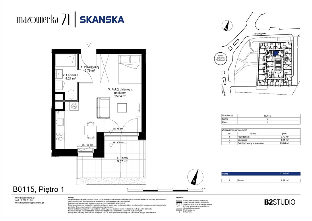 Nowa kawalerka Mazowiecka 21 Kraków, Krowodrza, ul. Mazowiecka 21  32m2 Foto 1