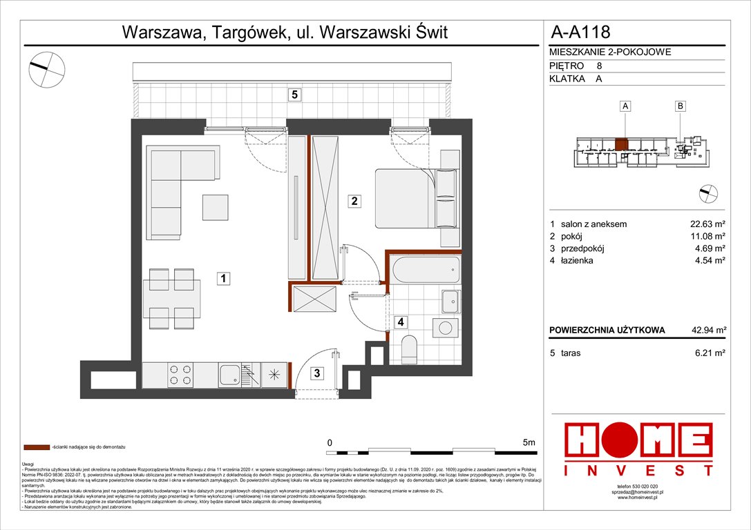Nowe mieszkanie dwupokojowe Warszawski Świt Etap VII Warszawa, Targówek, ul. Warszawski Świt 12  43m2 Foto 1