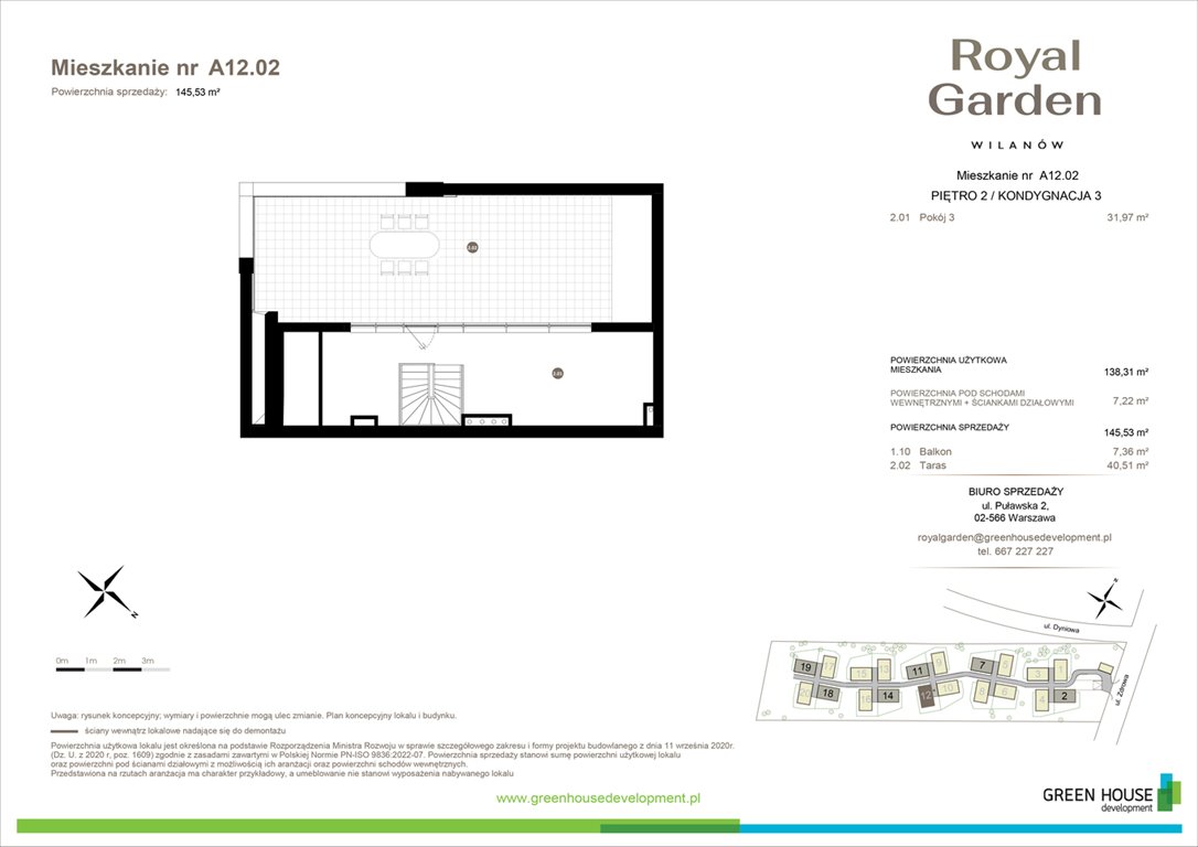 Nowe mieszkanie Royal Garden Wilanów - Domy Warszawa, Zdrowa 2  138m2 Foto 1