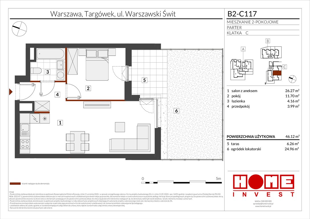 Nowe mieszkanie dwupokojowe Warszawski Świt Etap IX Warszawa, Targówek, ul. Warszawski Świt 12  46m2 Foto 1