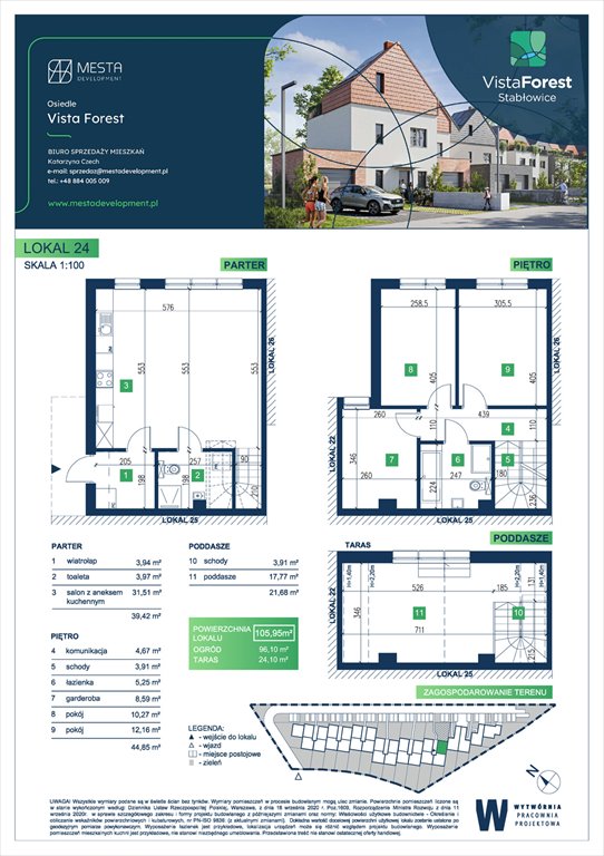 Nowe mieszkanie Vista Forest Wrocław, Fabryczna  106m2 Foto 1