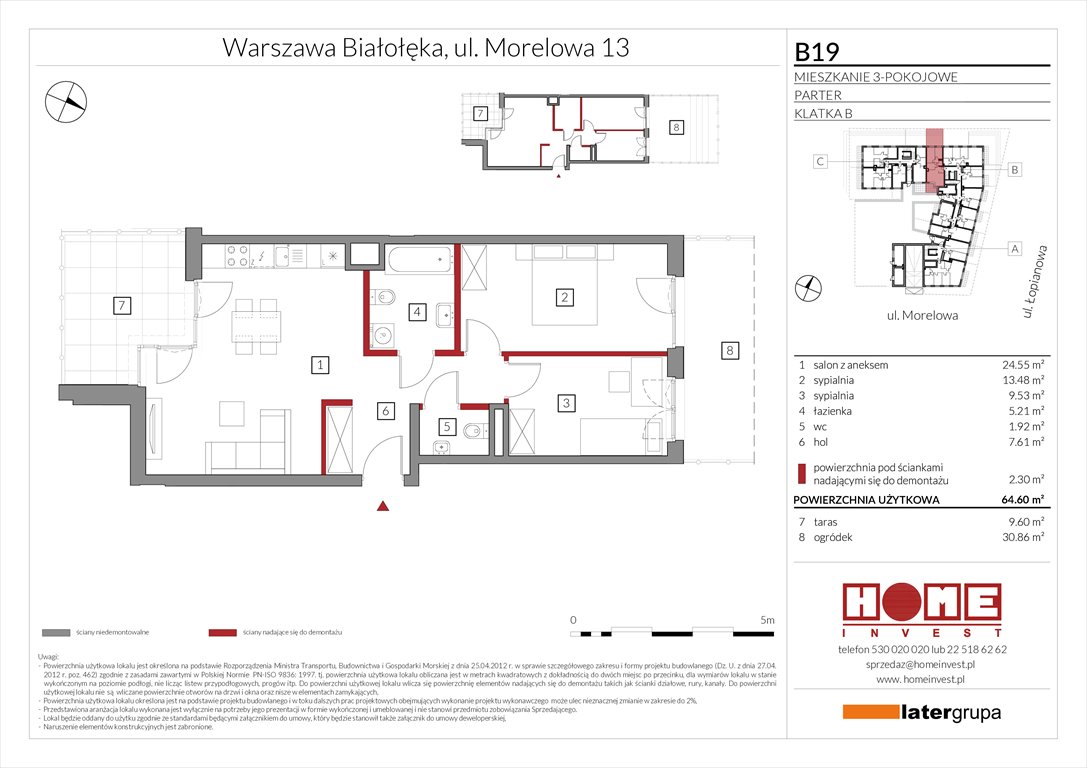 Nowe mieszkanie trzypokojowe Przystań Żerań Warszawa, Żerań, ul. Morelowa 13  65m2 Foto 1