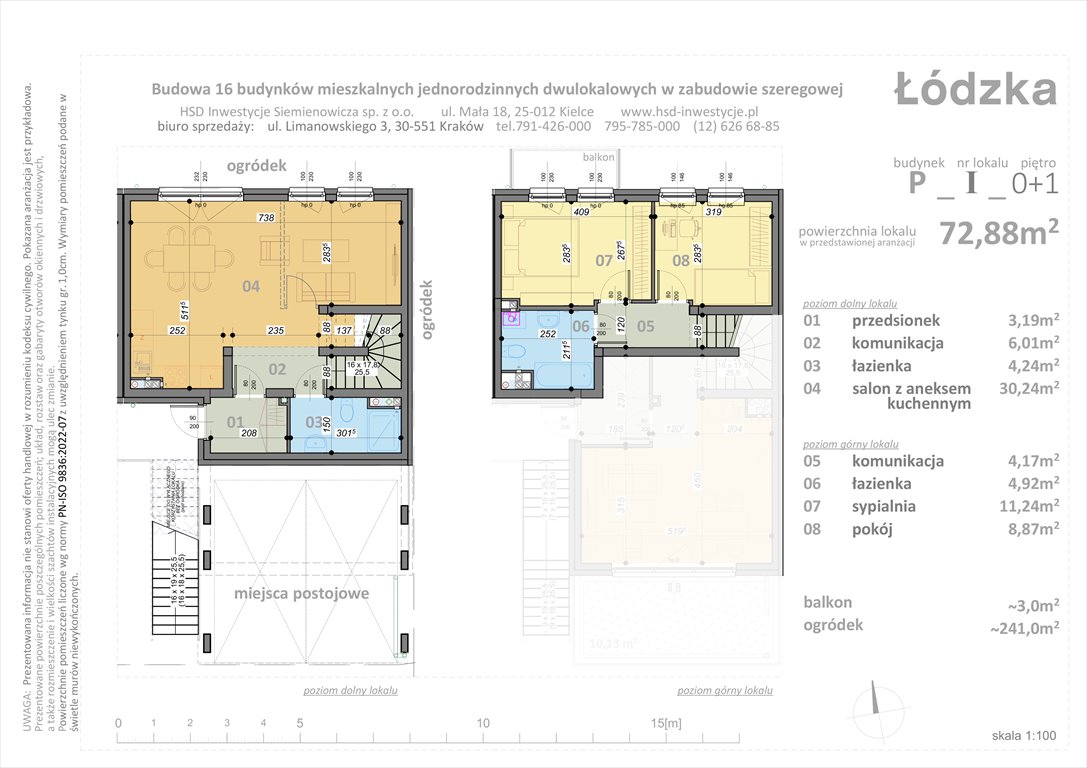 Nowe mieszkanie trzypokojowe Łódzka Kraków, Łódzka  73m2 Foto 1