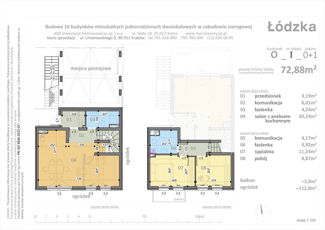 Nowe mieszkanie trzypokojowe Łódzka Kraków, Łódzka  73m2 Foto 1