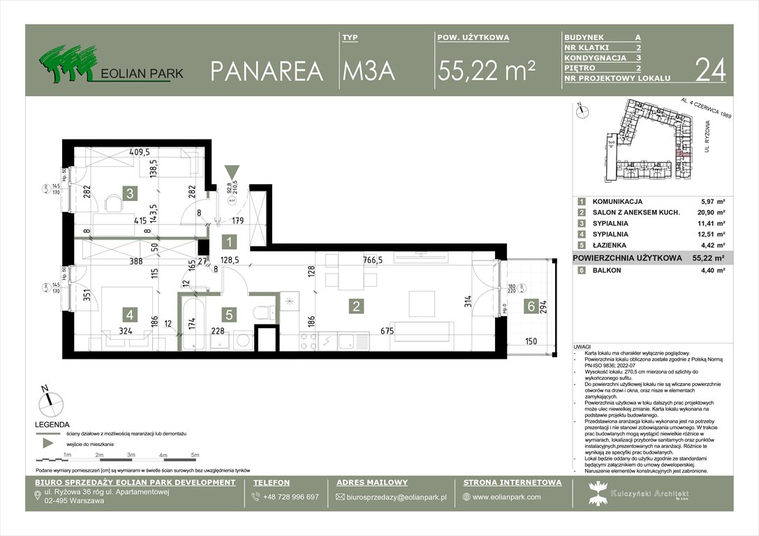 Nowe mieszkanie trzypokojowe PANAREA Warszawa, Ursus, Ryżowa  55m2 Foto 1
