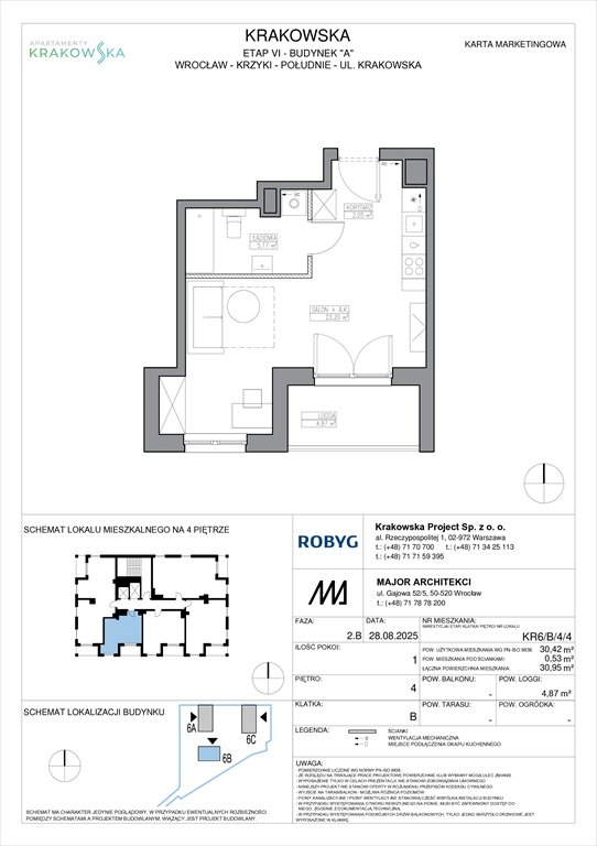 Nowa kawalerka Apartamenty Krakowska Wrocław, Krzyki, Krakowska 112  30m2 Foto 1