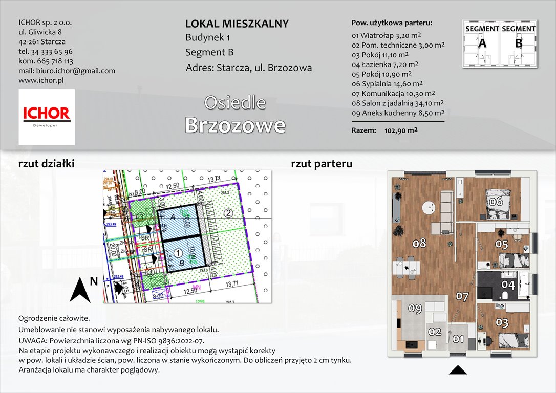 Nowy dom Osiedle Brzozowe Starcza  Starcza, Brzozowa 30  103m2 Foto 1