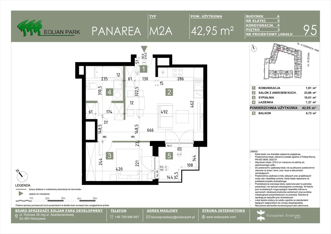 Nowe mieszkanie dwupokojowe PANAREA Warszawa, Ursus, Ryżowa  43m2 Foto 1