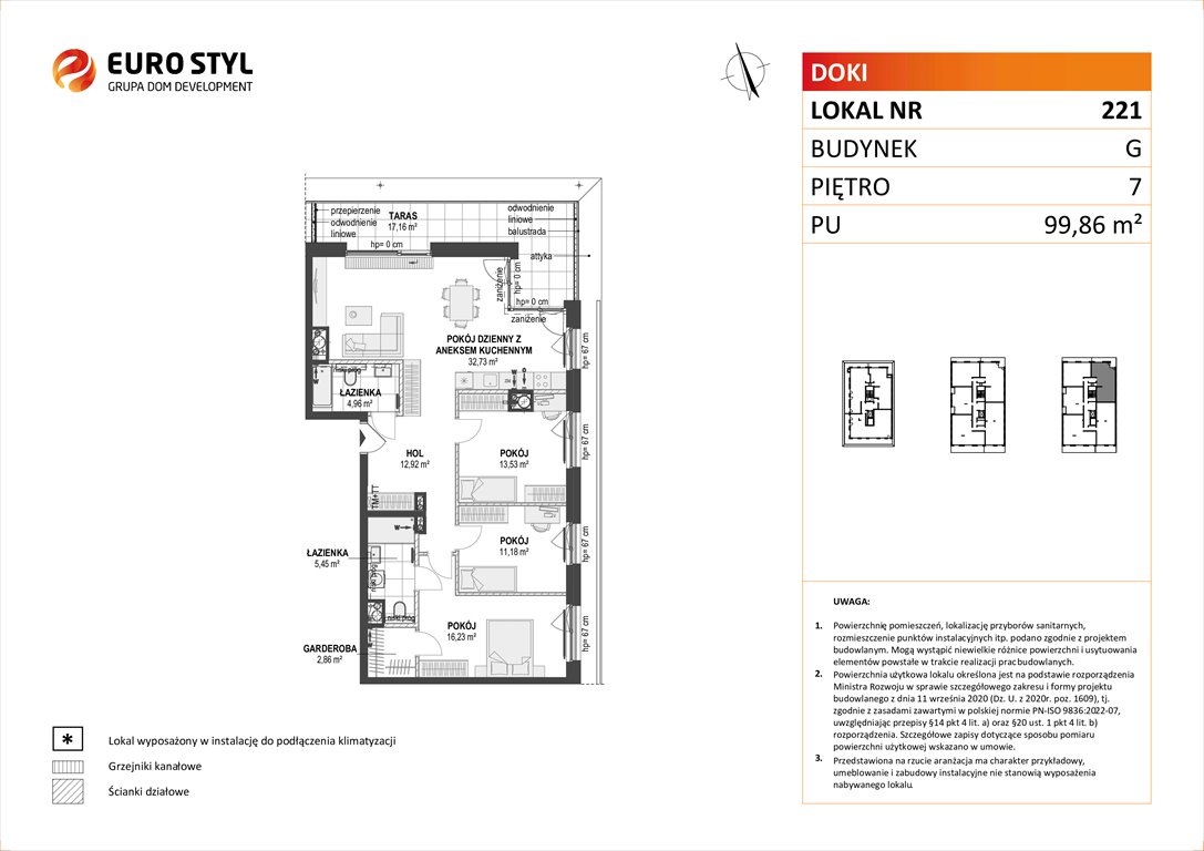 Nowe mieszkanie czteropokojowe  DOKI LIVING Gdańsk, Śródmieście, ks. Jerzego Popiełuszki/Rybaki Górne  100m2 Foto 1