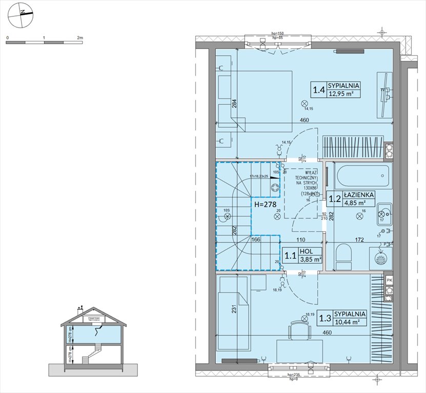 Nowy dom Osiedle Słoneczne Sulejówek, Szklarniowa  68m2 Foto 1