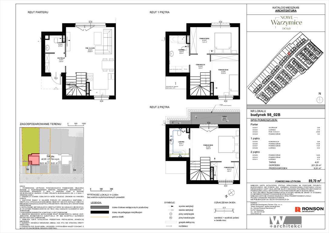 Nowe mieszkanie czteropokojowe  Nowe Warzymice Rajkowo, Spacerowa 14/2  90m2 Foto 1
