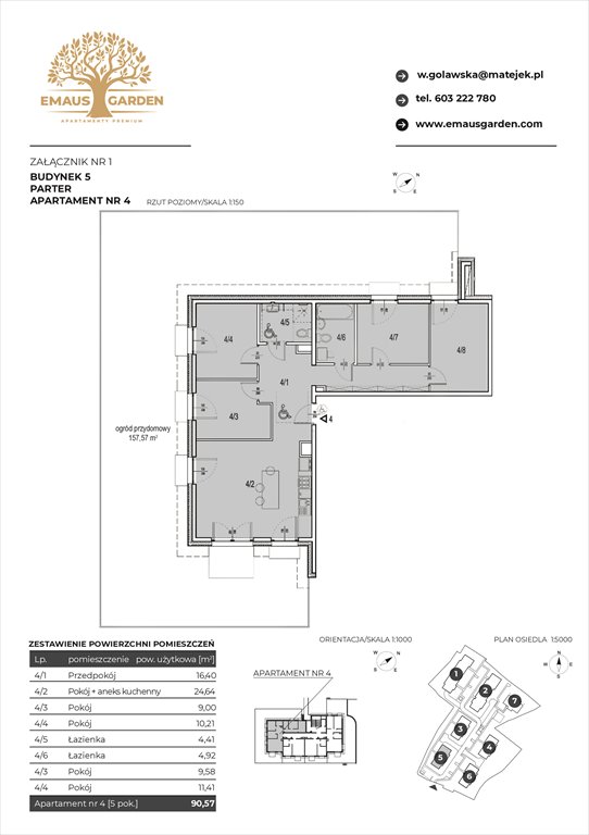 Nowe mieszkanie EMAUS GARDEN Kraków, Zwierzyniec, Borowego  35  91m2 Foto 1