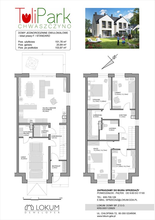 Nowy dom Tulipark Chwaszczyno, Wąska  152m2 Foto 1