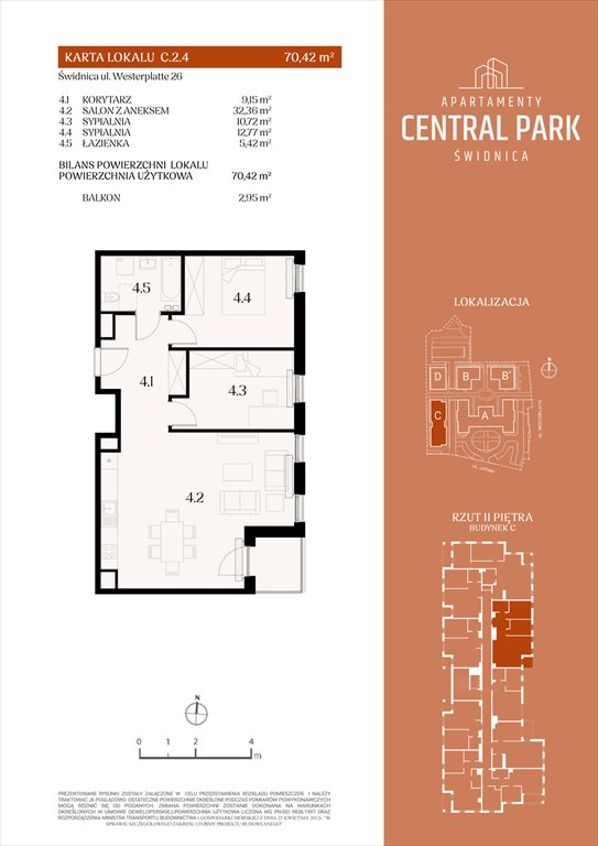 Nowe mieszkanie trzypokojowe Apartamenty Central Park Świdnica Świdnica, Lipowa 14  70m2 Foto 1