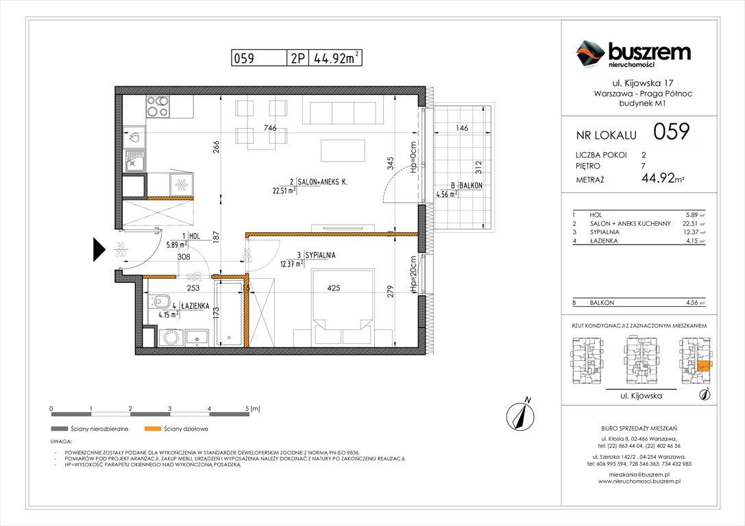 Nowe mieszkanie dwupokojowe Kijowska 17 Warszawa, Praga Północ, Kijowska 17  45m2 Foto 1