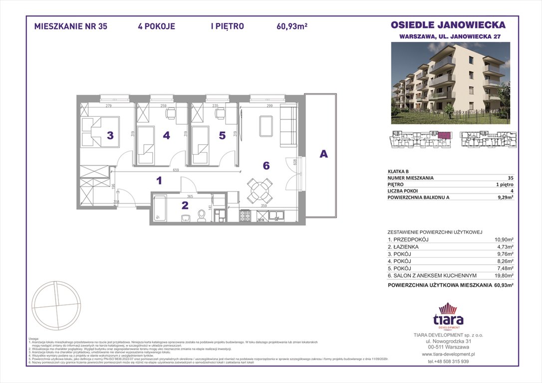 Nowe mieszkanie czteropokojowe  Janowiecka 27 Warszawa, Targówek, Janowiecka 27  61m2 Foto 1