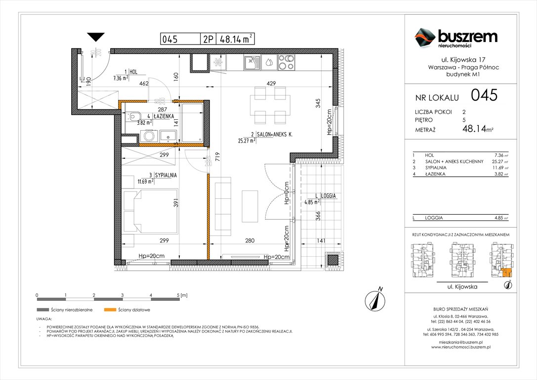 Nowe mieszkanie dwupokojowe Kijowska 17 Warszawa, Praga Północ, Kijowska 17  48m2 Foto 1