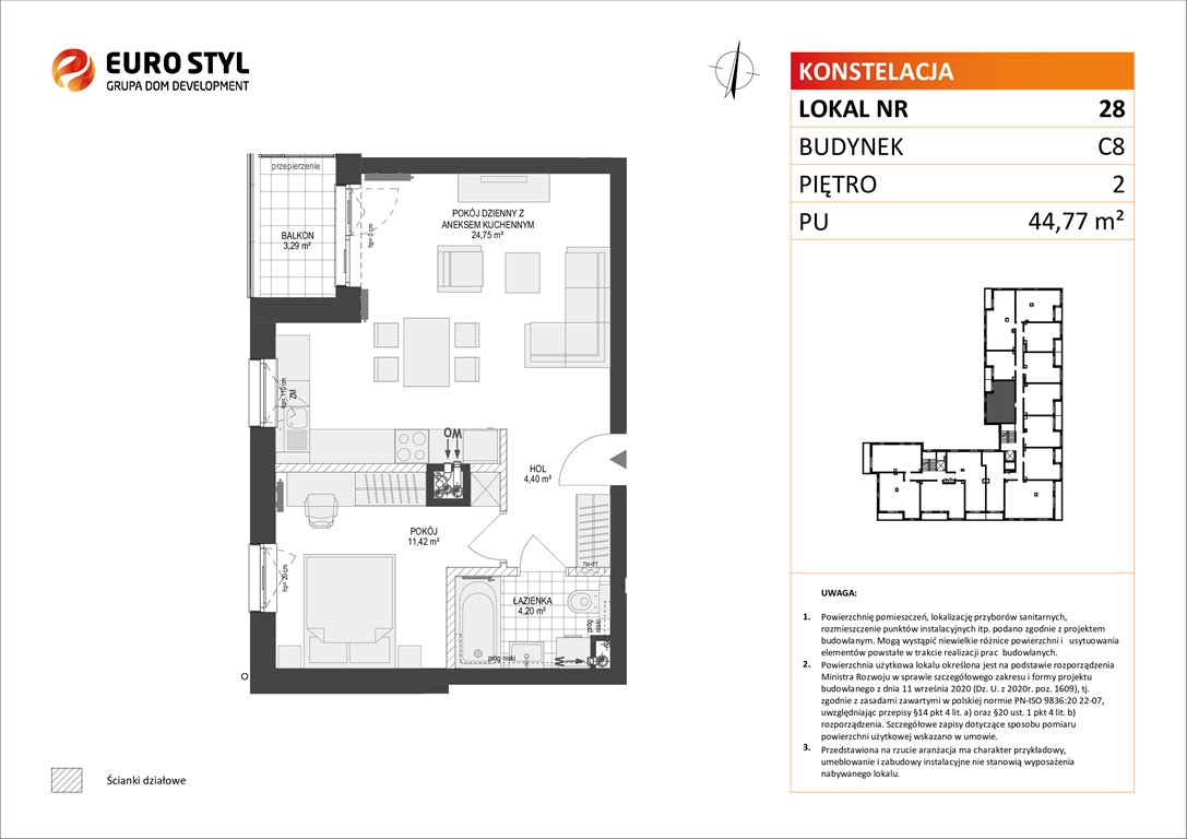 mieszkanie na sprzedaż 45m2 mieszkanie Gdynia, Pogórze, Paderewskiego