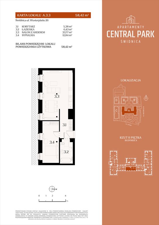 Nowe mieszkanie dwupokojowe Apartamenty Central Park Świdnica Świdnica, Lipowa 14  58m2 Foto 1