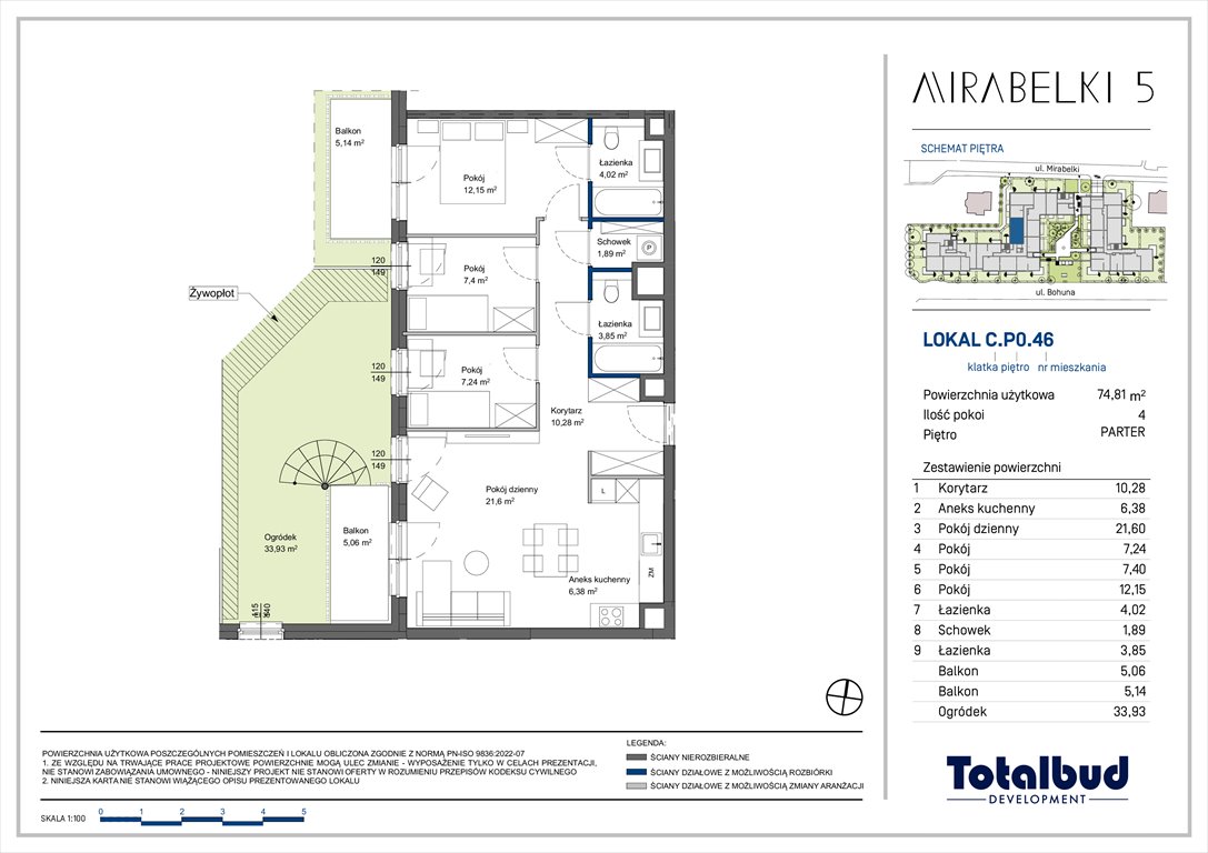 Nowe mieszkanie czteropokojowe  Mirabelki 5 Warszawa, Białołęka, Mirabelki  75m2 Foto 1