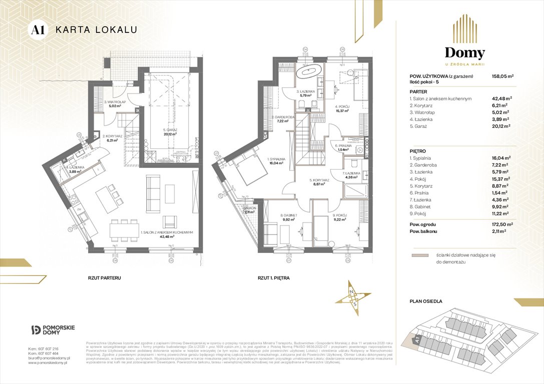 Nowe mieszkanie Domy u Źródła Marii Gdynia, Wielki Kack, Źródło Marii  158m2 Foto 1